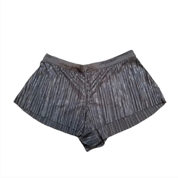 Victoria’s Secret Pj set short + Thank metallic silk gray. - Picture 4 of 7